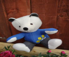 Bear made from school uniform