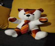 Bear made from ties